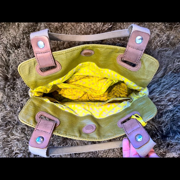 Fossil Quilted Shoulder Bag, large key; Key-per purse. - Picture 2 of 3